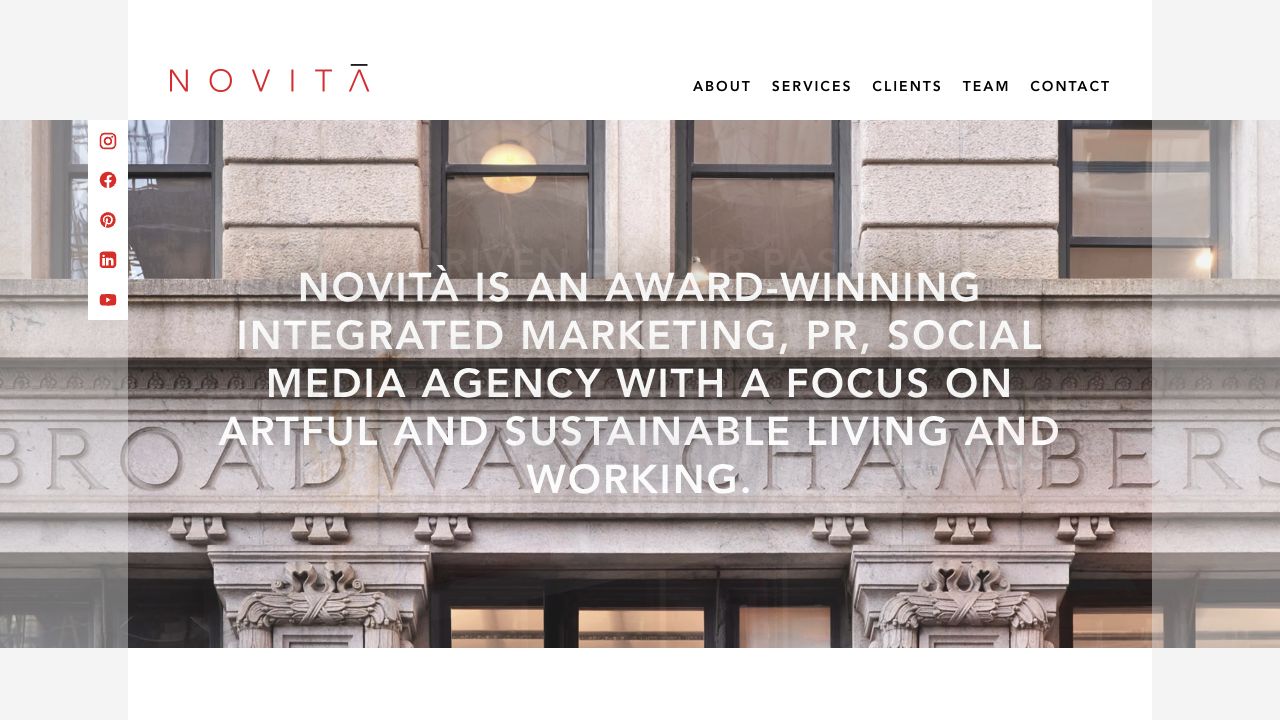 Novita homepage
